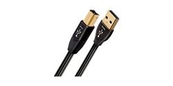 AudioQuest USB-kabel type A, type B, 5 meter, USB 2.0, stekker/stekker, zwart