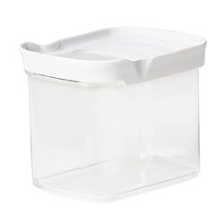 Emsa N11419 Optima Storage Container 1 Litre Rectangular Sliding Lid Ideal for Portioning 100% Safe/Hygienic/Safe Fresh Seal BPA Free Transparent Design 1.0 L