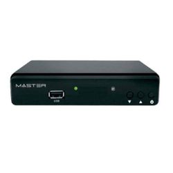 Ricevitore TV HD multi-funzione, ingressi HDMI e USB, ideale per accedere a canali digitali e contenuti multimediali.