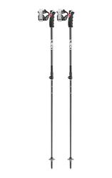 LEKI Peak Vario 3D bâtons de Ski, Noir, 110-140cm