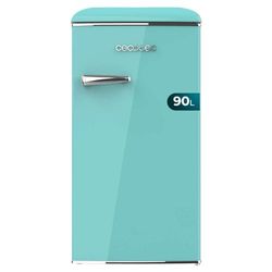 Cecotec Mini Nevera Retro de 90 L Bolero CoolMarket TT Origin 90 Green. Frigorífico Mini con ICEBOX, Tirador Cromado, Abridor Botellines, Estilo Vintage en Verde