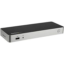 StarTech.com Dock USB C para 2 Monitores 4K 30Hz con HDMI y DisplayPort - Entrega de Potencia 60W - SD - Hub 4x Puertos USB-A 3.0 - Gb Ethernet - Audio - Compatible con Thunderbolt 3 (DK30CHDDPPD)