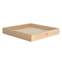 Bianconiglio Kids FLAFFI case - 60x60 cm conteneur compatible avec le matelas FLAFFI (non inclus) pour le change de bébé de 60 x 60 cm (pour les surfaces et les appareils) (hêtre naturel massif)