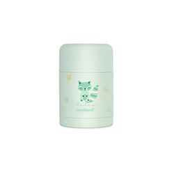 Miniland - Thermosfles voor babyvoeding van roestvrij staal, luchtdichte sluiting en dubbelwandig, houdt temperatuur meer dan 24 uur koud en warm, 600 ml (mint)