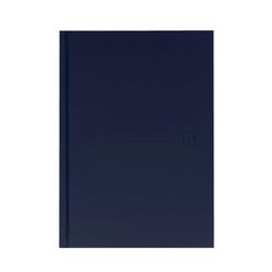 Oxford Classic 2024 Day Per Page Diary A5 Extra Hard Cover Stitched Spanish Blue