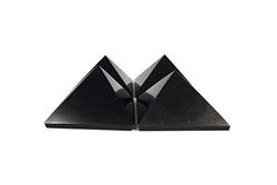 RTI TRADE Polierte Schungit-Pyramide für EMF-Schutz, 5 cm, 4 Stück