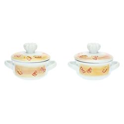 THUN - Set 2 Mini Cocotte con Coperchio Marisol - per La Tavola, Teglie e Insalatiere