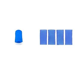 Sidas Gel Toe Cap - Capuchons pour Orteils en Gel X2, Mixte Adulte, Bleu, 40-46 & Gel Toe Wrap - Protections pour Orteils en Gel X4, Bleu, 40/46 EU