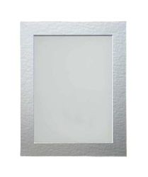 Frame Company Watson Beech Picture Photo Frame fitted with Perspex, 12x10 inch with Silver Mount for image size 9x7 inch