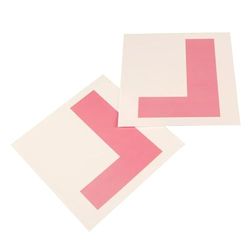 Dekton Window Cling 'L' Plates | Electrostatic Absorption for Secure Fit | Easy to Install & Remove | Ideal for New Drivers | Suitable for All Vehicle Windows | Complies with Driving Regulations