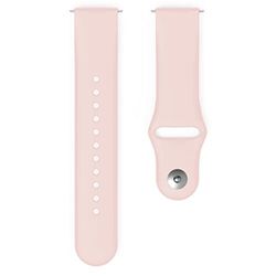 Hama Fitbit klockarmband 22 mm (justerbart ersättningsarmband för Smartwatch Fitbit Versa 2, Versa, Versa Lite, Fitbit armband för byte, silikonutbytbart armband, rostfritt stålknapp) rosa