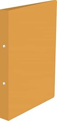 Kangaro Ring Binder Opaque Orange (PP, DIN A4, 2-Rings 16 mm O-Mechanism, Spine 20 mm)