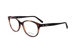 FERRAGAMO dames zonnebril, Tortoise/Zwart, 53