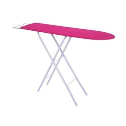 MSV Table à Repasser 122x30x80cm Acier Rose, Vert ou Bleu