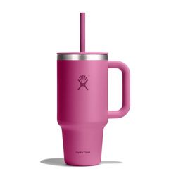 Hydro Flask - Travel Tumbler - Vaso de viaje 946 ml (32 oz) con tapa de pajita presionable cerrable - Acero inoxidable - Aislamiento al vacío de doble pared - Tapa resistente a salpicaduras - Reef