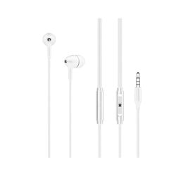 In-ear hoofdtelefoon, wit, 1,2 m, 165 + 3,5 mm jackplug