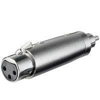 Microconnect XLR/RCA F-M Plata - Adaptador para Cable (RCA, XLR, Male Connector/Female Connector, Plata)