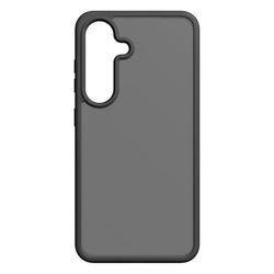 Black Rock Funda para Samsung Galaxy S25 (2 componentes, Compatible con Carga inalámbrica, protección contra arañazos, Mayor protección de la cámara, Parte Trasera Transparente esmerilada