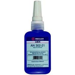 RIEGLER Lock AN 302-21 Adhésif anaerober faible résistance visco-élastique anti-vis Temp. -60 °C à 150 °C, 250 ml.