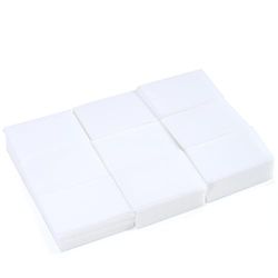 Lot de 630 lingettes à ongles non pelucheuses en coton doux et absorbants pour le soin des ongles en gel et des ongles, blanc