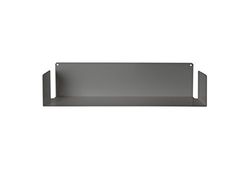 TEEbooks - Wandrek - Staal - Grijs - 60 x 15 x 15 cm - voor Boeken, Cds, DVD's