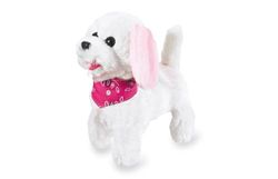 Jamara 460341 - Rc Peluche Chien Blanc/Rose 27MHz – Remue Sa Queue, Bouge Son Museau, Bouge Sa Tête