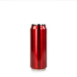 YOKO DESIGN canette isotherme de Battina da 500 ml ISOTERME Doppia Parete, Acciaio Inossidabile, Rosso, 7 cm