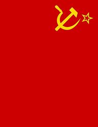 Soviet Union Flag Notebook: College Ruled -120 Pages - 8.5" x 11" (Journal, Diary, Composition, Writing Tablet)