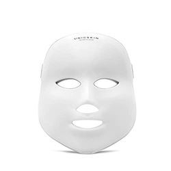 UNICSKIN - Máscara de luz LED - Unicled Korean Mask - 7 cores disponíveis - ajuda a estimular a criação de colagénio e elastina - Fototerapia LED eficaz e não invasiva - fácil de usar