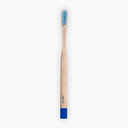 A Good Company Volwassen Bamboe Tandenborstel, 19 cm Lengte, Blauw