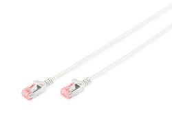 DIGITUS LAN cable Cat 6-0.25m - Slim - RJ45 network cable - U/FTP shielded - Compatible with Cat-6A - Gray