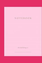 Personal notebook: Journal
