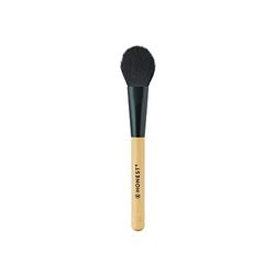 Honest Beauty Pinceau à poudre avec bambou renouvelable + poils synthétiques | Pinceau de maquillage pour poudres libres + pressées | Sans cruauté envers les animaux | 1 pièce