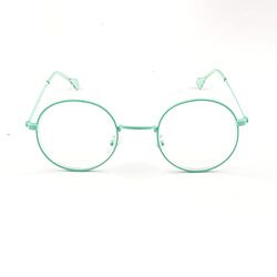 Contacta, Dots, Occhiali da Lettura per Uomo e Donna, Occhiali Leggeri e Colorati, Montatura dalla Forma Rotonda, Diottrie +1,50, Colore Verde Acqua, Confezione con Sacchetto Portaocchiali, 25g