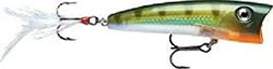 Rapala - Leurre de Pêche X-Rap Pop - Matériel de Pêche avec Grande Bouche Concave - Leurre Pêche d'Eau Douce et Mer - Profondeur de Nage Surface - 7cm / 11g - Fabriqué en Estonie - Yellow Perch