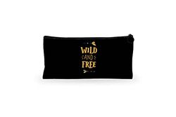 Bonamaison Imprimé Numériquement Pochette à Crayon en Toile avec Fermeture à Glissière, Trousse, Boîtier Crayon, Sac à Stylo pour Enfants, Garçons, Filles, Unisexe, 1 Pièce, Taille: 21x12 Cm
