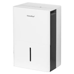 COMFEE' Déshumidificateur 50L/jour, Déshumidificateur d'air convenant jusqu'à 116㎡, Réservoir d'eau 6L, Roues, Roues, Séchage, Bruit réduit, MDDPE-50DEN7