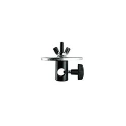 Manfrotto 179 Adattatore Rapidaptor 3/8" con Disco DM80, Nero