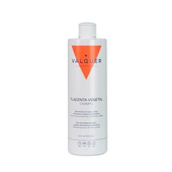 Valquer champô de placenta vegetal. Antiqueda, anti-caspa e regulador de cabelo gordo e fraco. Revitaliza e nutre estimulando o crescimento empilhar com acabamentos de trigo e soja. Vegan. 500 ml