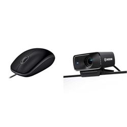 Logitech B110 Souris Filaire & Elgato Facecam MK.2 – Webcam Haut