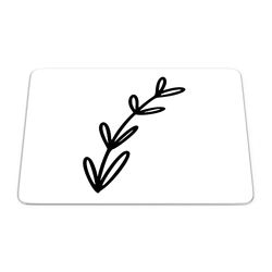 Bonamaison, Tappetino per il mouse rettangolare con stampa digitale, antiscivolo, per ufficio e casa, dimensioni: 22 x 18 cm