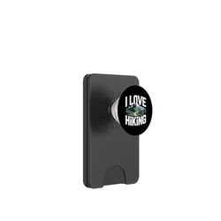 I Love Senderismo Camino De Montaña Naturaleza Diseño PopSockets PopWallet para MagSafe