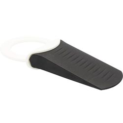 WAGNER Door Wedge/Doorstop Hook Small - Ø 34 x 110 x 15 mm, Break Stop/Wedge Made of Solid Rubber + Loop Out of high Class Synthetics, to be Pushed Underneath Doors - 15691601