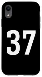Numero Trentasette Uniforme 37 Sport Team Custodia per iPhone XR