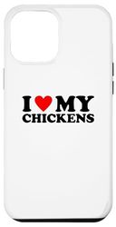 Carcasa para iPhone 15 Plus I Love My Chickens,I Heart My Chickens