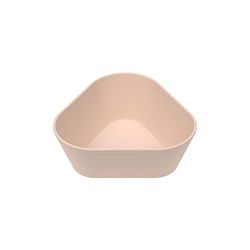 LÄSSIG Children's Bowl Without Melamine, BPA-Free, Made from biocomposite/Bowl geo, Powder Pink