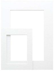 Deknudt SP10930X40_24.0x30.0 Extra White Photo Frame with Cut-Out and Card and Paper 30