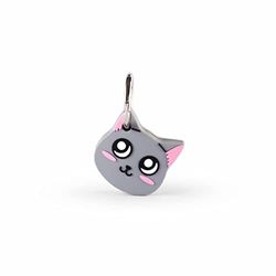 MOJIPOWER, Funda Llavero AirTag, Funda Compatible Air Tag, Anillo Metalico, Divertido Soporte AirTags, Accesorios Llavero Apple Airtag, Modelo Gato