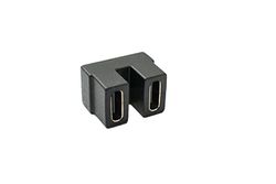 System-S Adaptateur USB 4 Type C Femelle vers Femelle U Turn Angle 180° 40 Gbit/s Câble USB 4.0