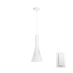 Philips Hue Explore Hanglamp - Duurzame LED Verlichting - Warm tot Koelwit Licht - Incl. dimmer switch - Dimbaar - Verbind met Hue Bridge - Werkt met Alexa en Google Home - Wit